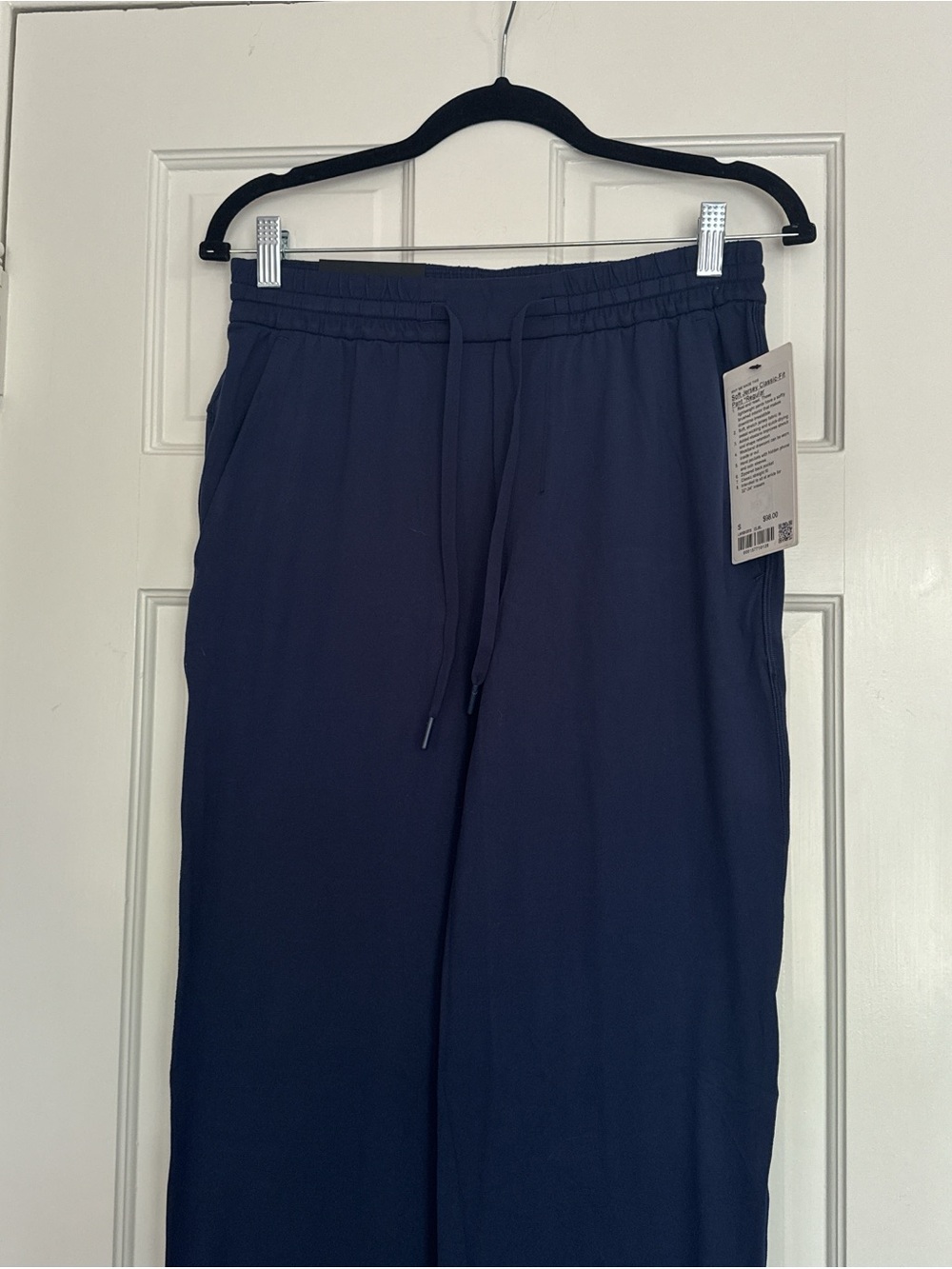 lululemon athletica Navy Elastic-Waist Wide Leg Pants